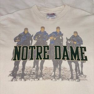Vintage CRABLE sportswear Notre Dame fighting Irish 4 Horseman